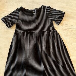 Black & white stripped size 10 girls dress from Tea. Too cute!!